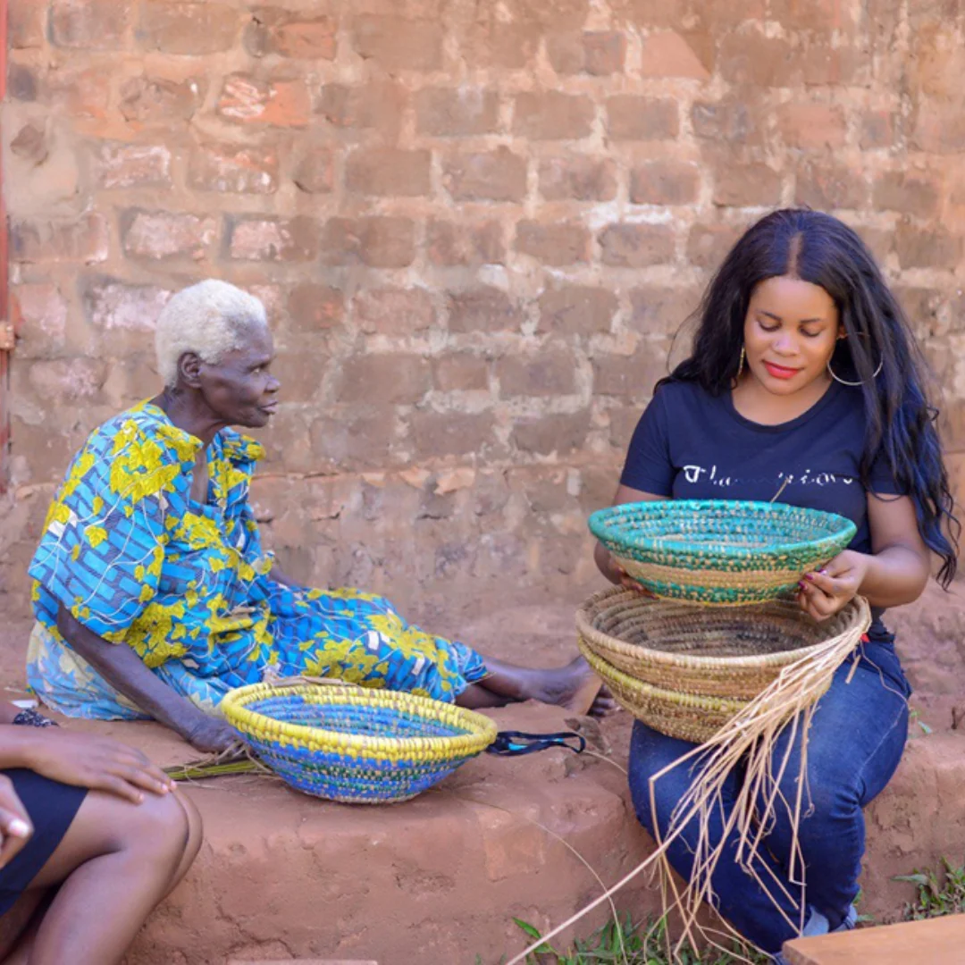 Prisca visiting an elder